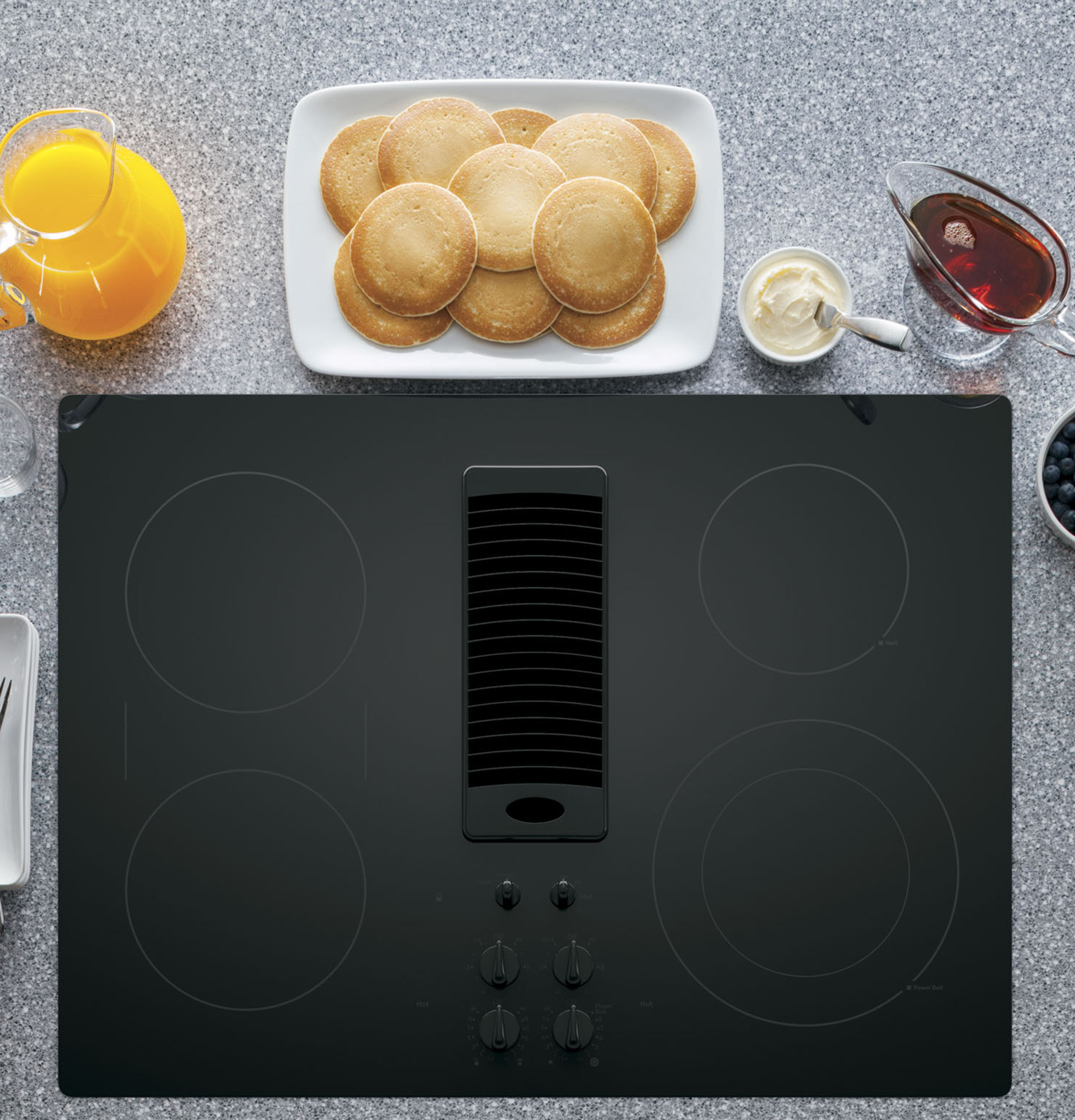 30" Downdraft Electric Cooktop view 2