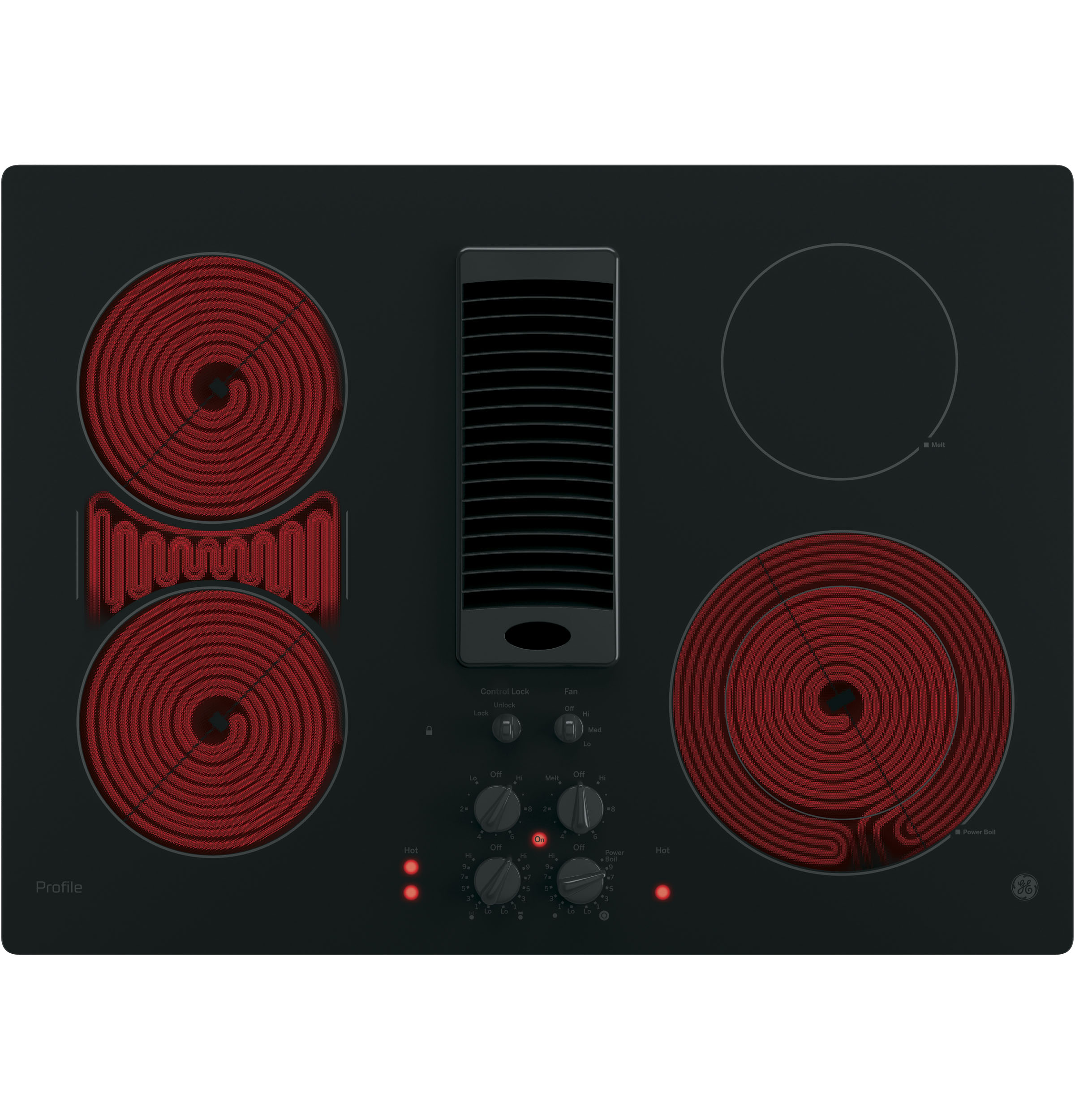 30" Downdraft Electric Cooktop view 3