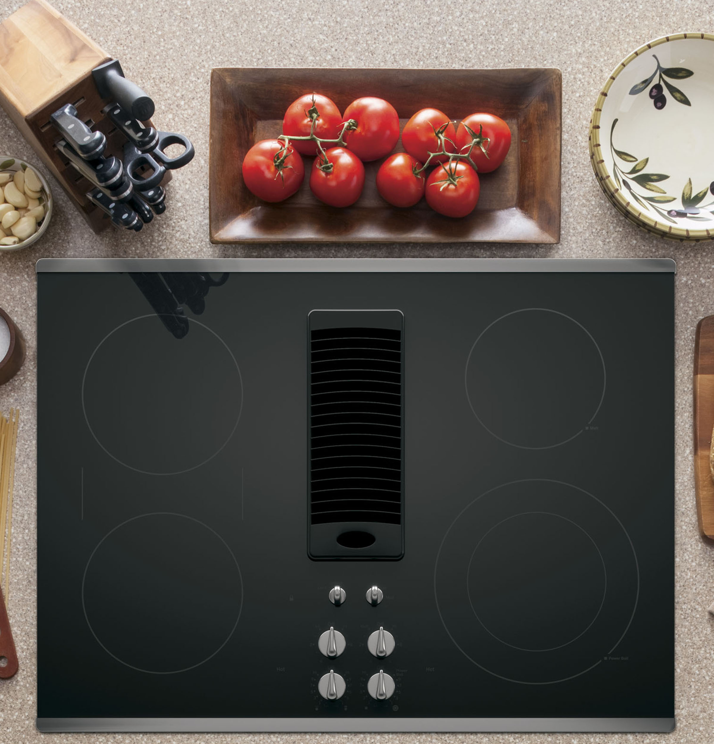 30" Downdraft Electric Cooktop view 3