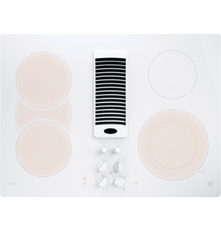 30" Downdraft Electric Cooktop PP9830TJWW