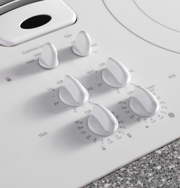 30" Downdraft Electric Cooktop PP9830TJWW