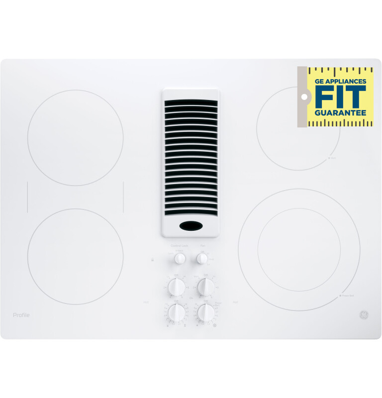 30" Downdraft Electric Cooktop PP9830TJWW