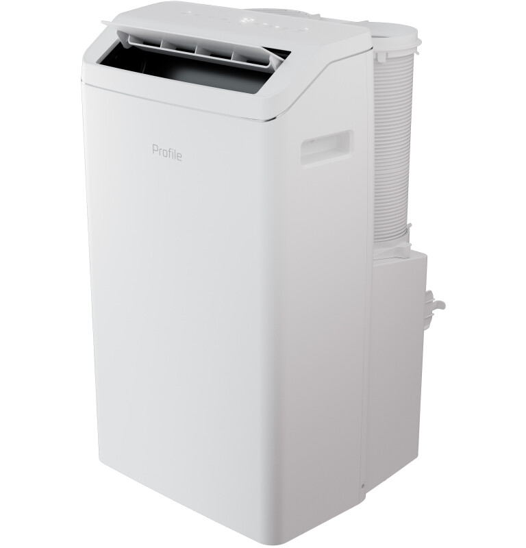 12,000 BTU Dual-Hose, Inverter Heat/Cool Portable Air Conditioner with Dehumidifier and Remote, White view 3