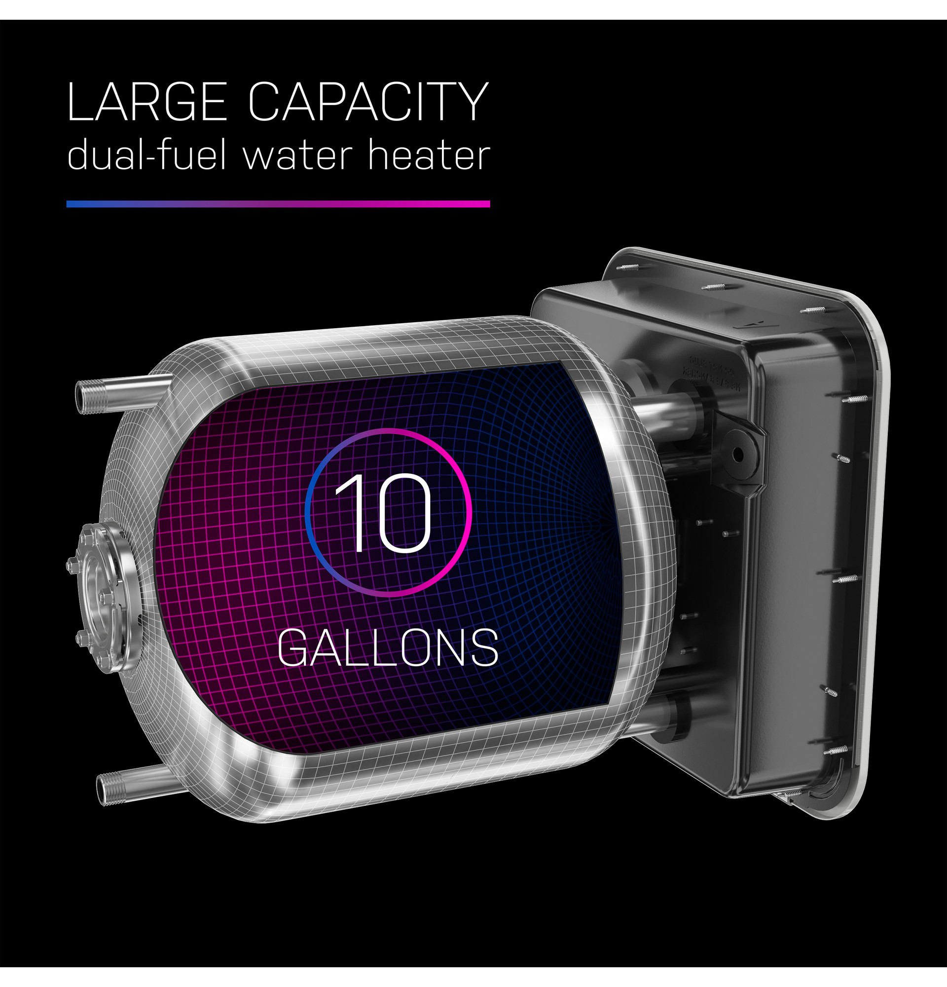 10G RV Dual Fuel Water Heater PR10DSATBA, product image 6 of 9