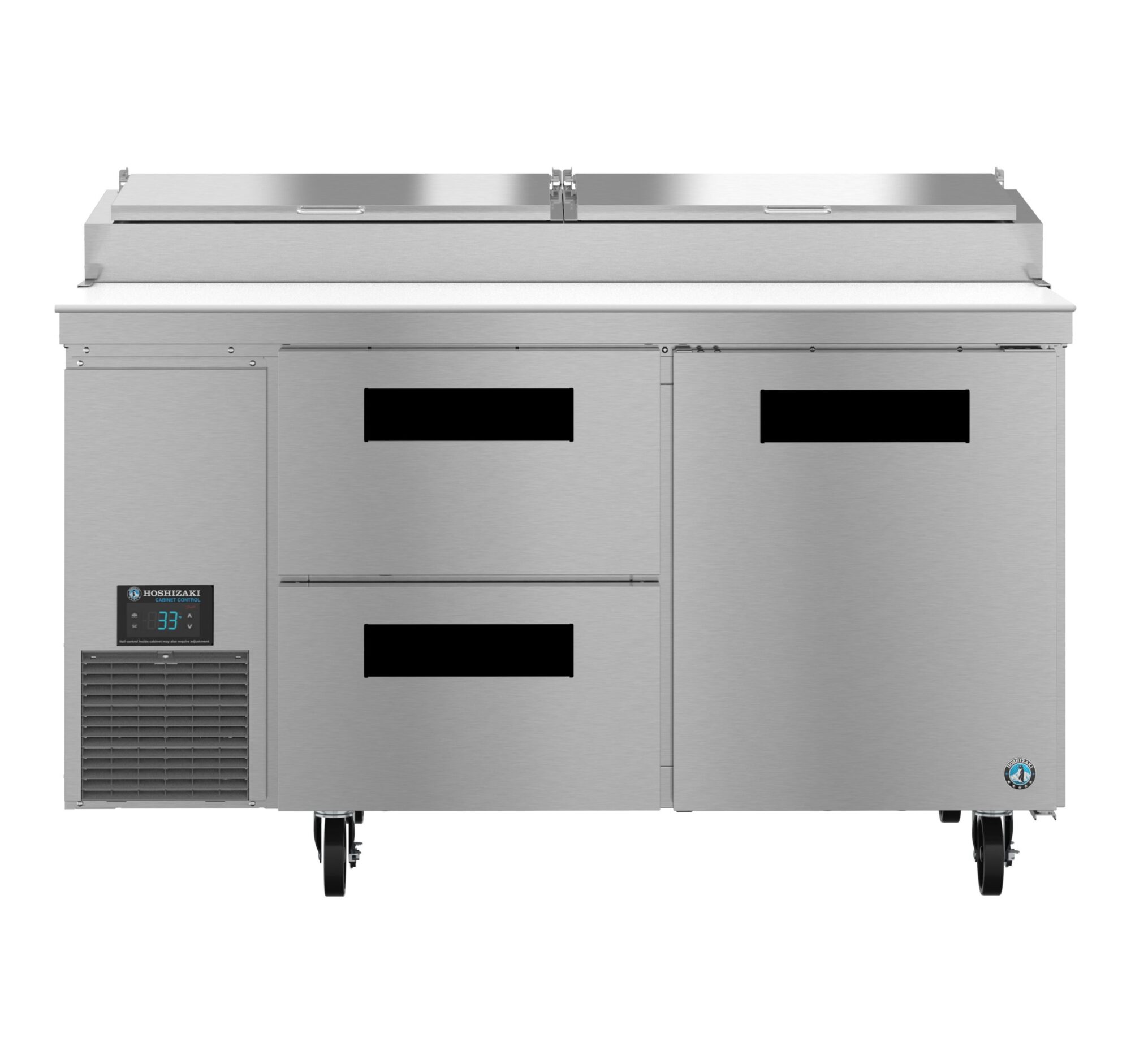 PR60B-D2, Refrigerator, Two Section Pizza Prep Table, Drawer/Door Combo PR60BD2