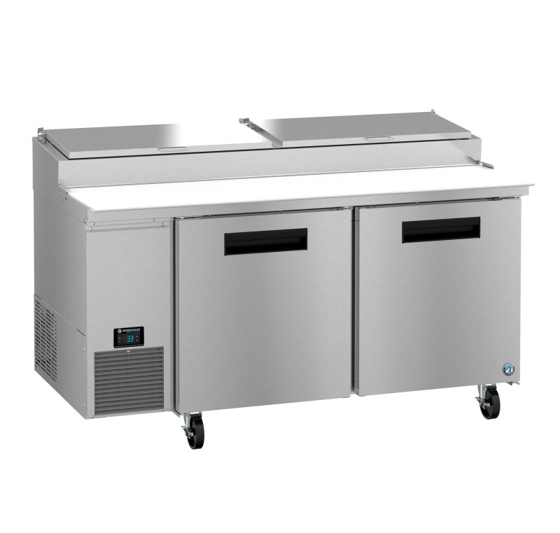 Refrigerator, Two Section Pizza Prep Table, Stainless DoorsTitle PR67B