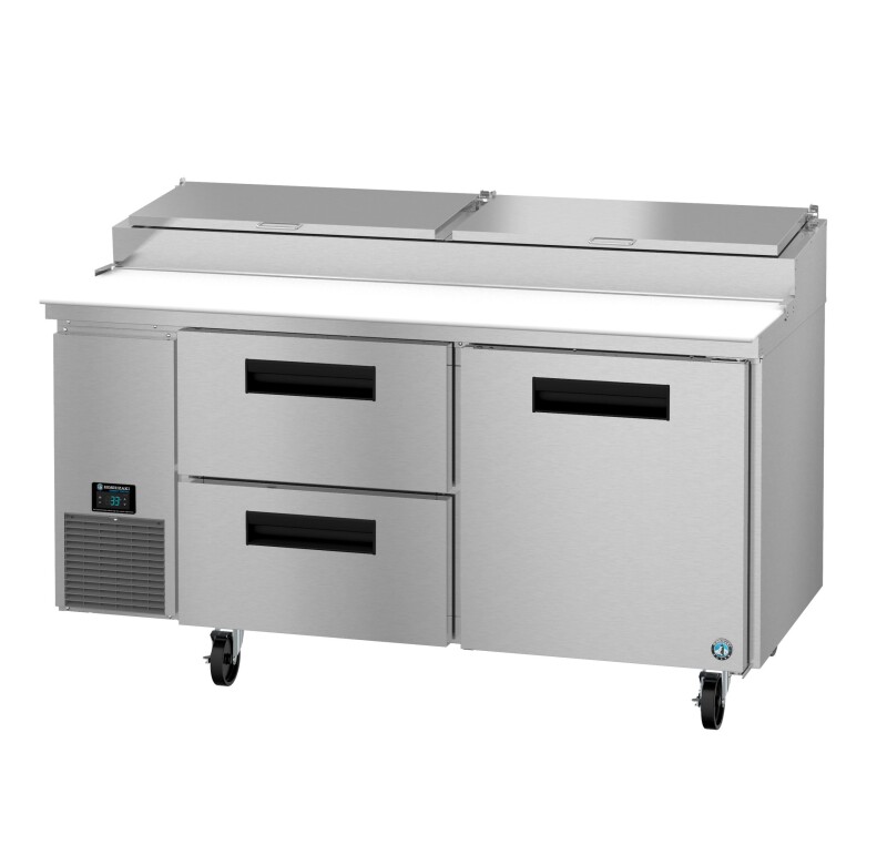PR67B-D2, Refrigerator, Two Section Pizza Prep Table, Drawer/Door ComboTitle PR67BD2