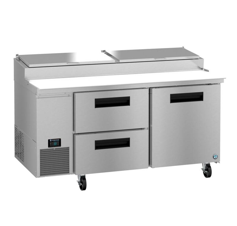 PR67B-D2, Refrigerator, Two Section Pizza Prep Table, Drawer/Door ComboTitle PR67BD2
