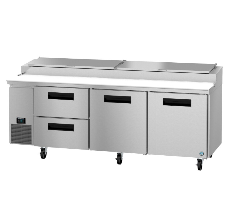 PR93B-D2, Refrigerator, Three Section Pizza Prep Table, Drawer/Door ComboTitle PR93BD2