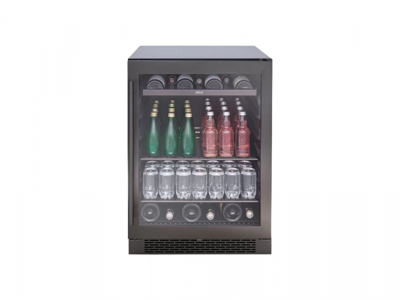 Zephyr 24" Black Stainless Single Zone Beverage Cooler Black Stainless Steel PRB24C01BBSG Picture 1