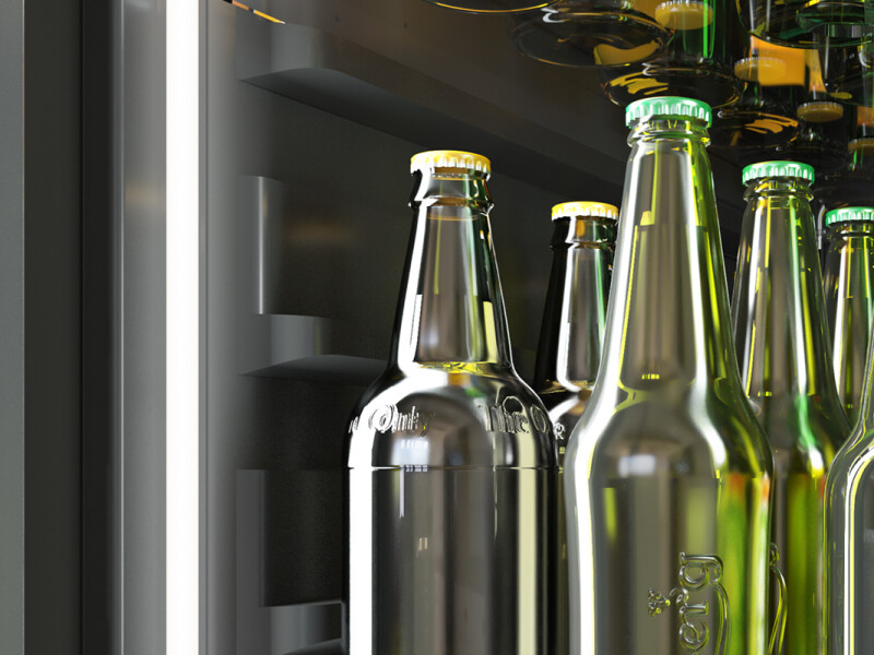 24" Full Size Panel Ready Single Zone Beverage Cooler view 10