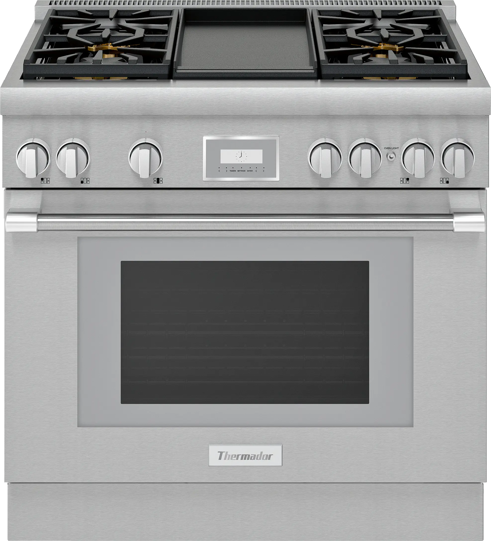 Dual Fuel Professional Range 36'' Pro Harmony® Standard Depth PRD364WDHU