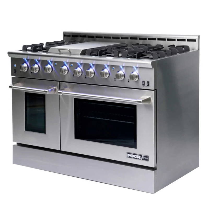 PRO Series Dual Fuel Ranges- Dual Fuel Range with 6 Burners and Electric Convection Oven, 48 inch PRD4851