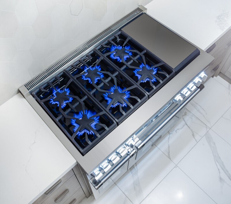Dual Fuel Professional Range 48" Pro Grand Commercial Depth PRD48WISGU
