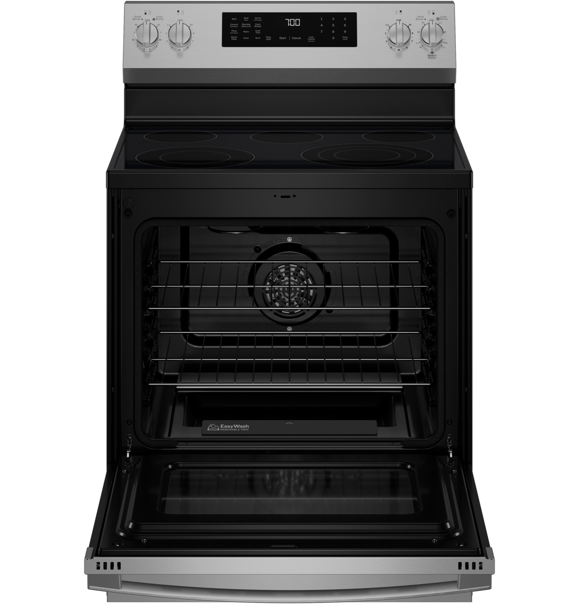 30” Smart Free-Standing Electric Convection Range with No Preheat Air Fry and EasyWash Oven Tray view 54