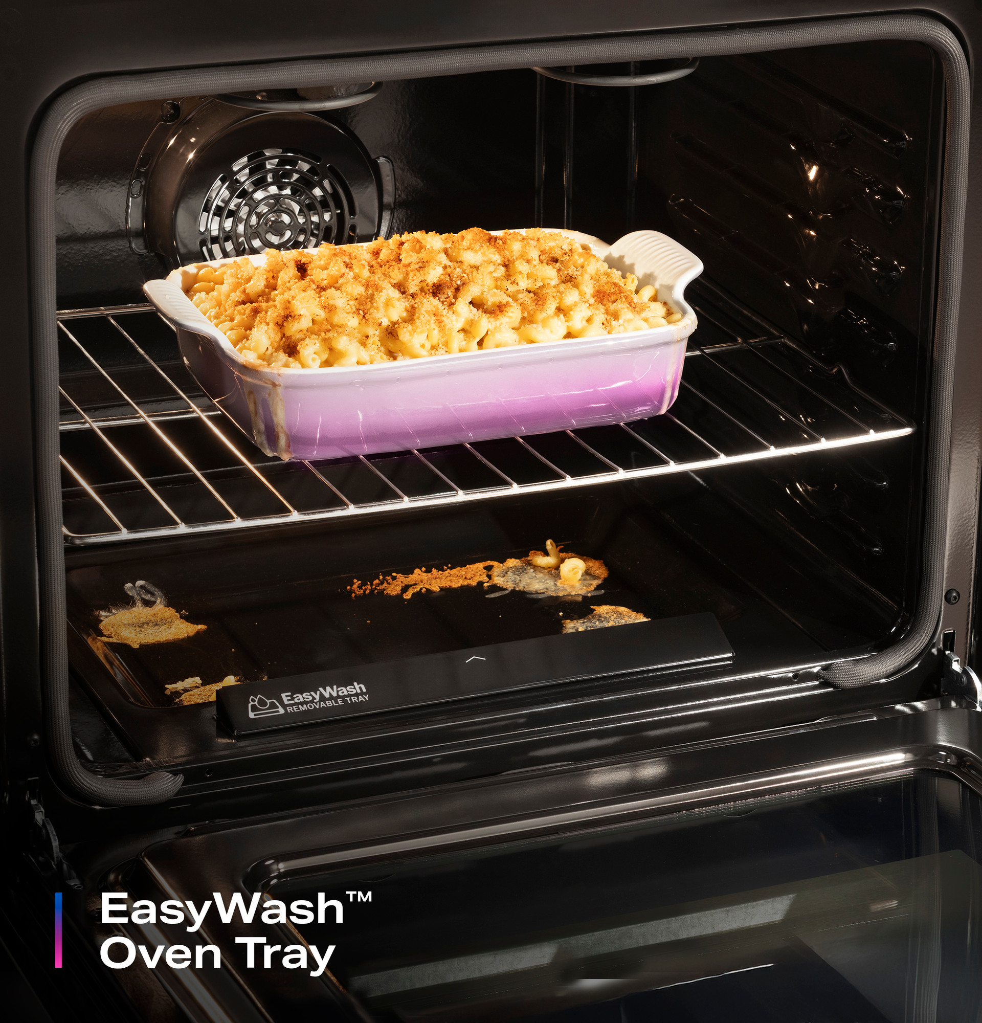 30” Smart Free-Standing Electric Convection Range with No Preheat Air Fry and EasyWash Oven Tray view 50