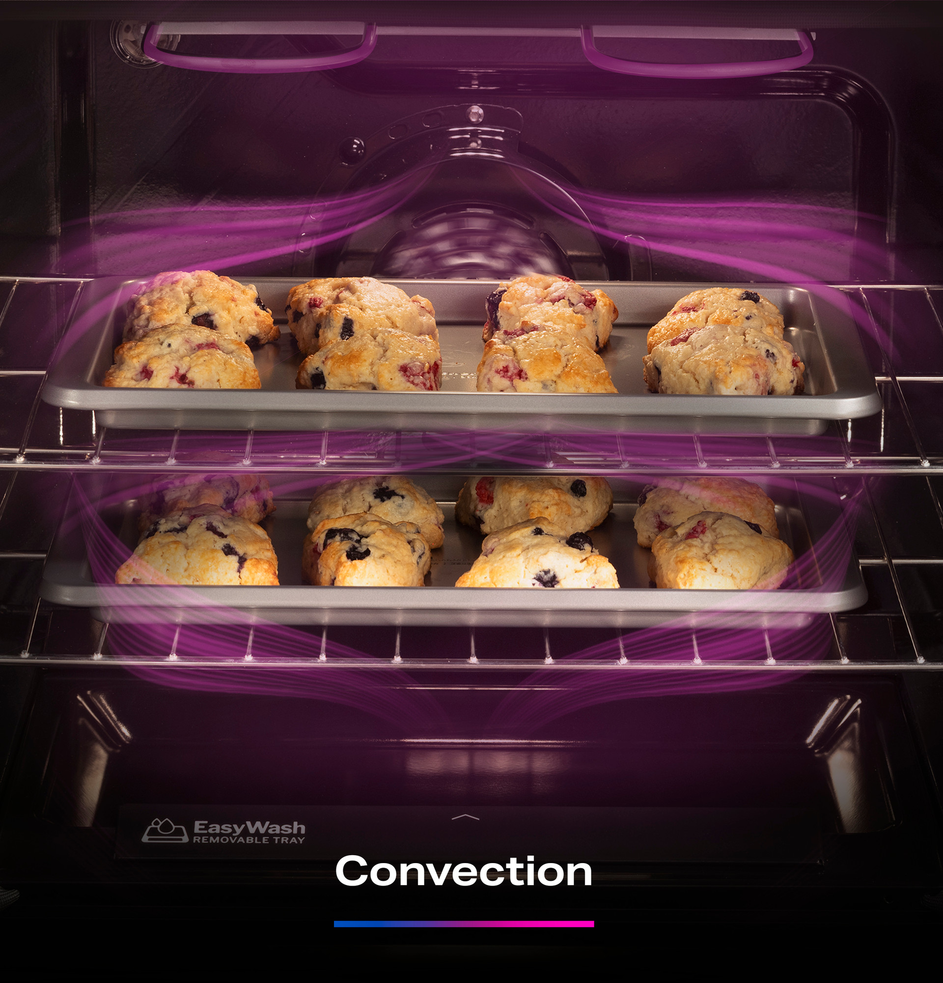 30” Smart Free-Standing Electric Convection Range with No Preheat Air Fry and EasyWash Oven Tray view 41