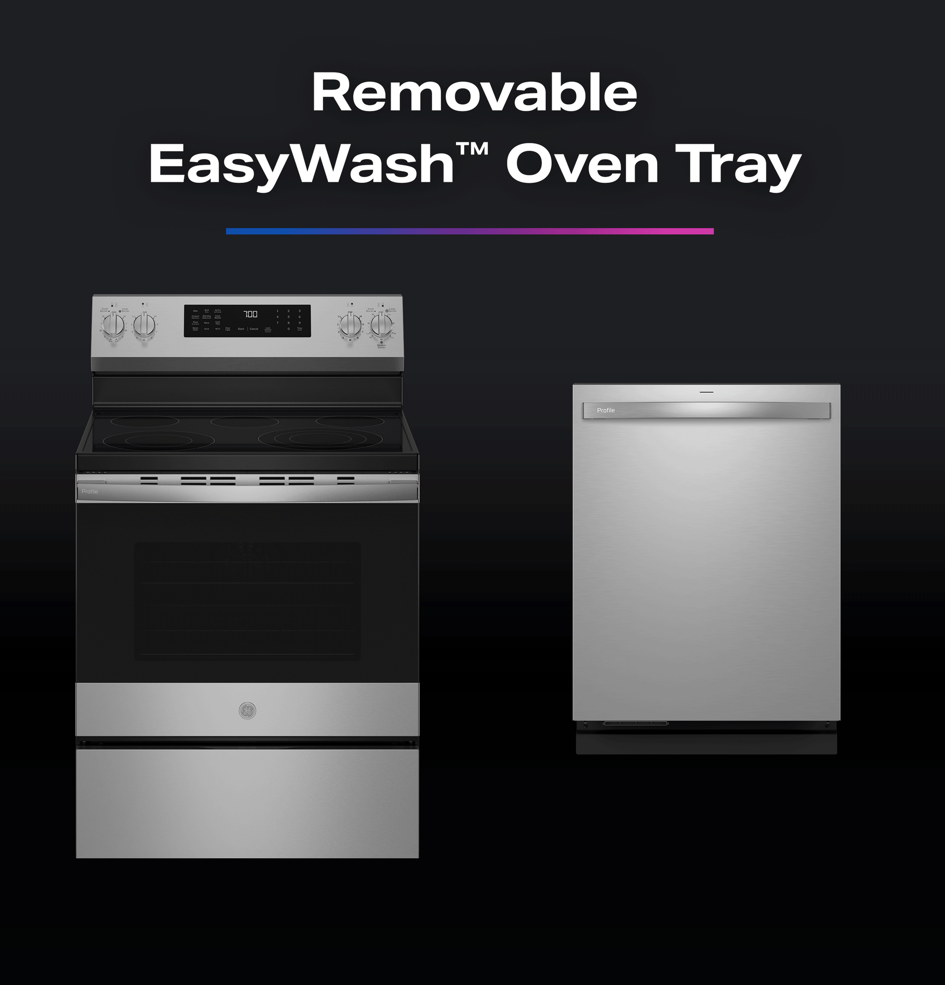 30” Smart Free-Standing Electric Convection Range with No Preheat Air Fry and EasyWash Oven Tray view 73