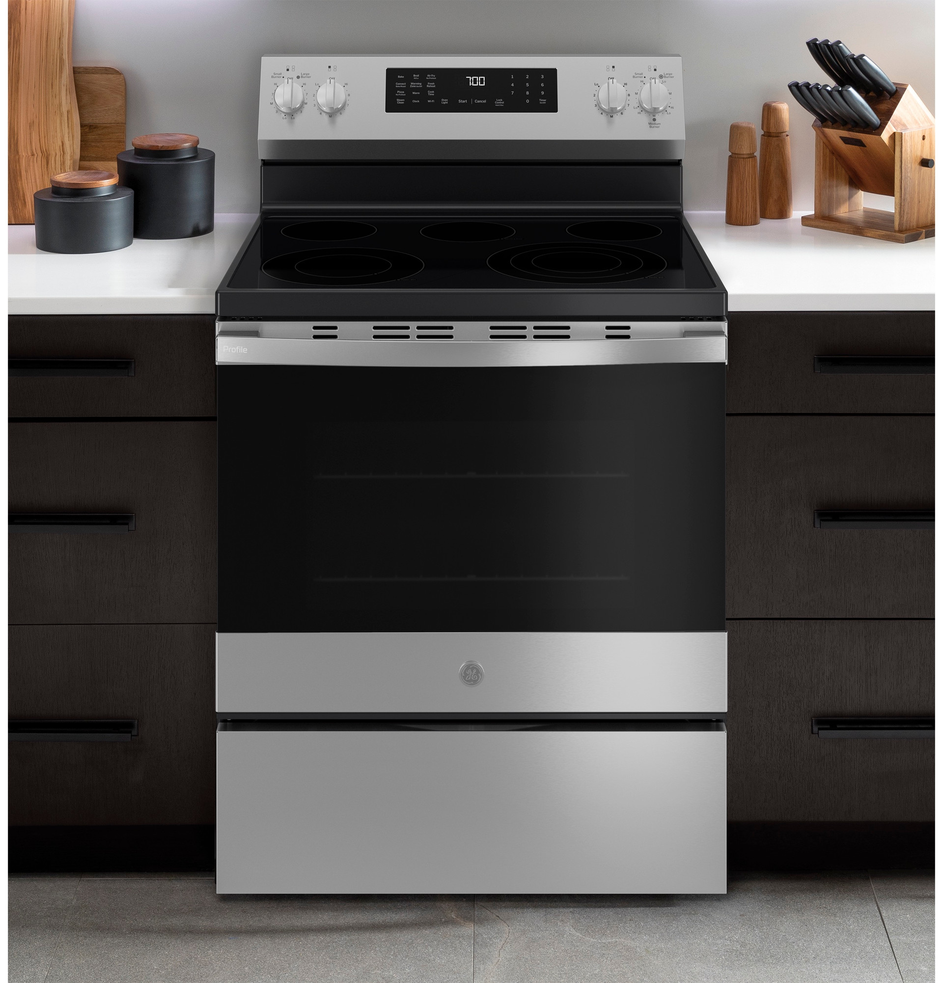 30” Smart Free-Standing Electric Convection Range with No Preheat Air Fry and EasyWash Oven Tray view 72