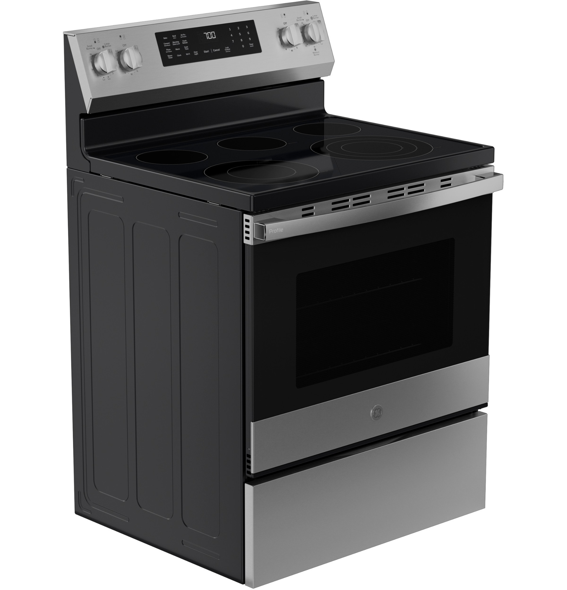 30” Smart Free-Standing Electric Convection Range with No Preheat Air Fry and EasyWash Oven Tray view 70