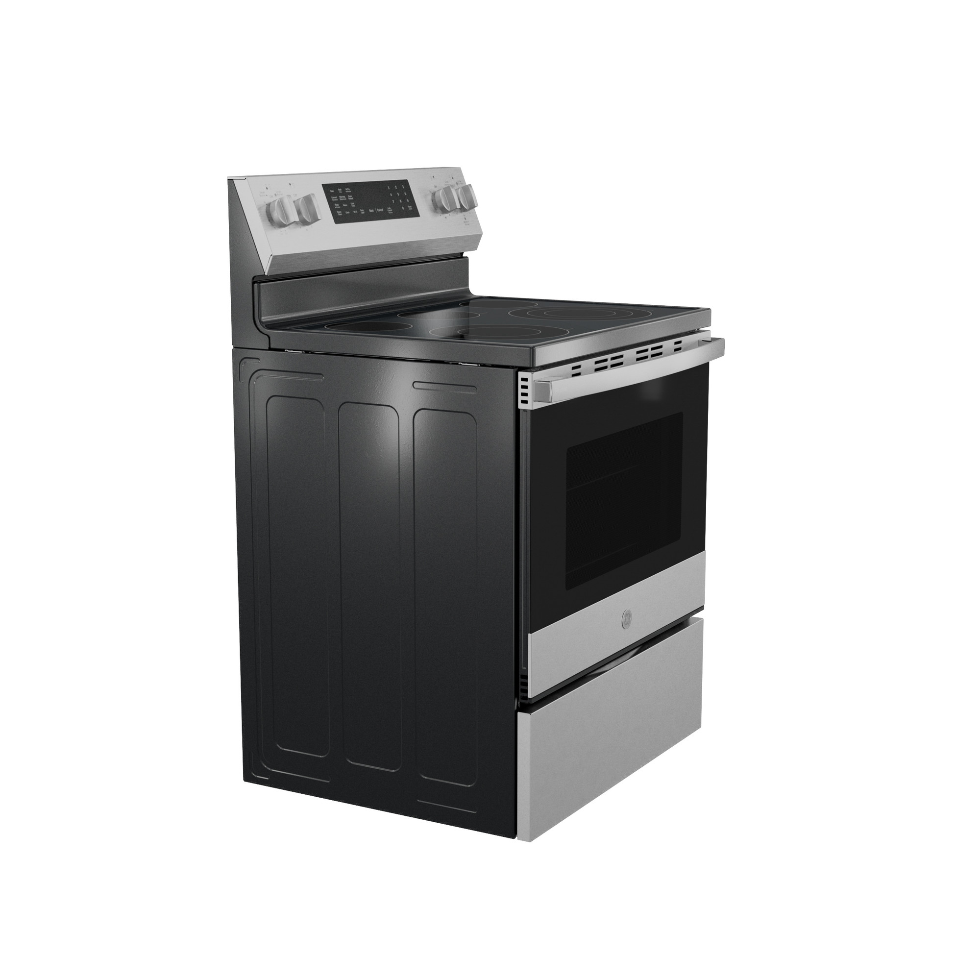 30” Smart Free-Standing Electric Convection Range with No Preheat Air Fry and EasyWash Oven Tray view 2