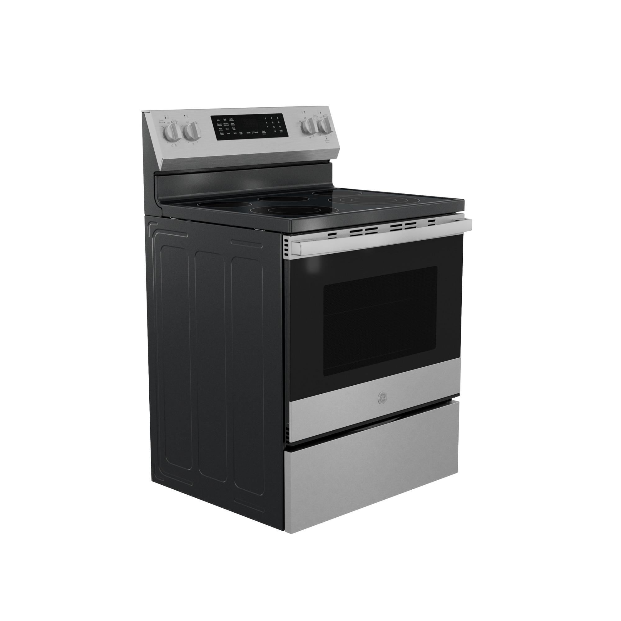 30” Smart Free-Standing Electric Convection Range with No Preheat Air Fry and EasyWash Oven Tray view 8