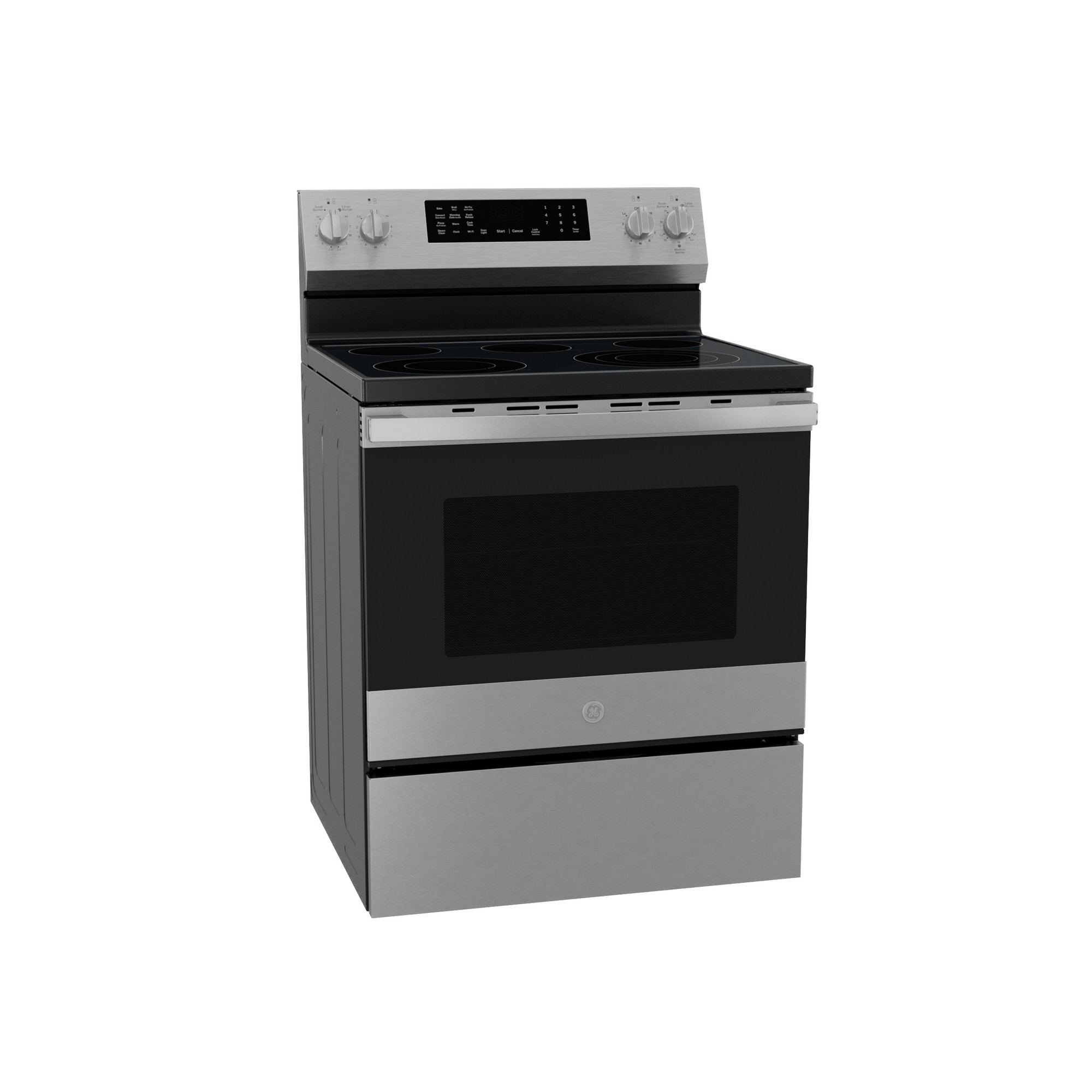 30” Smart Free-Standing Electric Convection Range with No Preheat Air Fry and EasyWash Oven Tray view 6