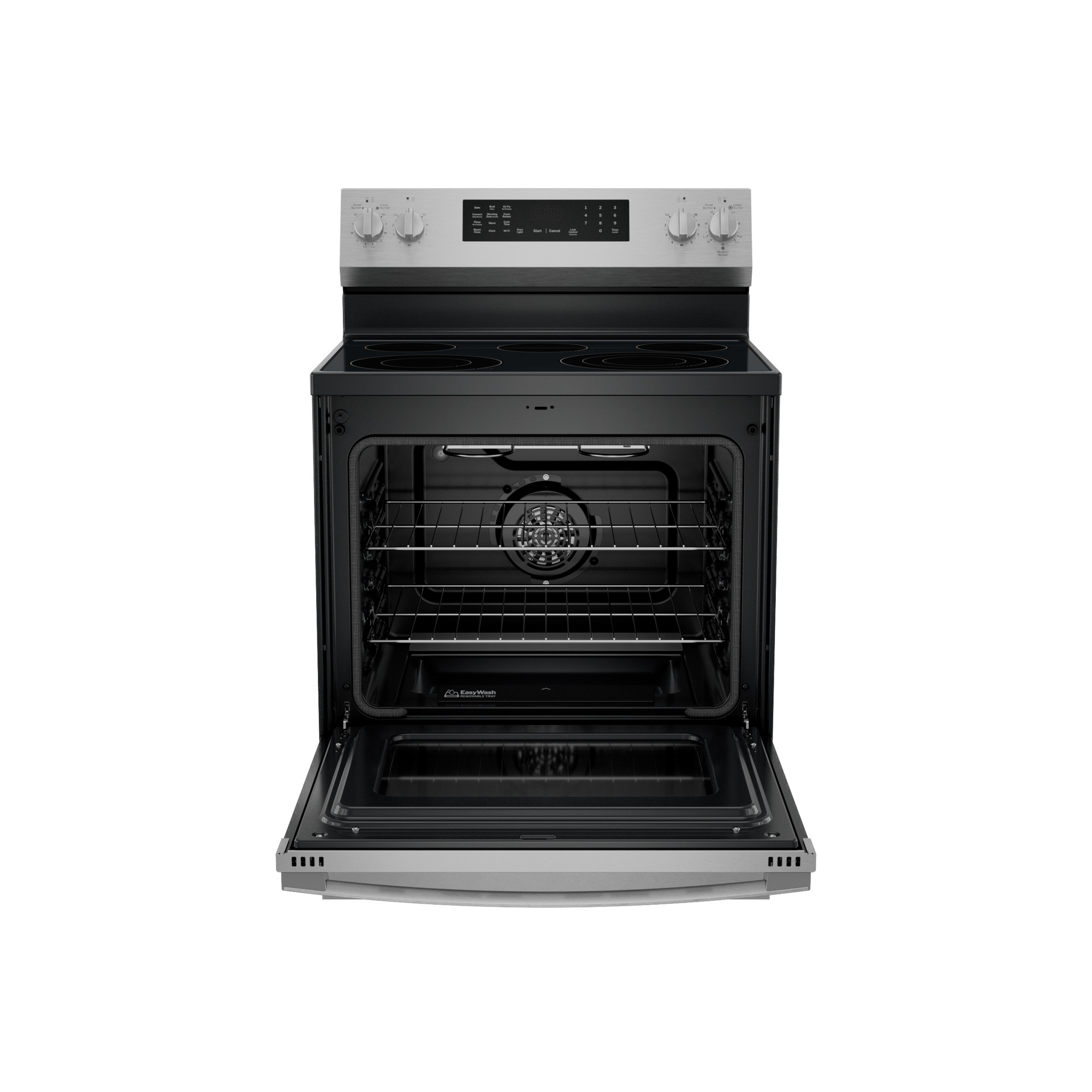 30” Smart Free-Standing Electric Convection Range with No Preheat Air Fry and EasyWash Oven Tray view 5