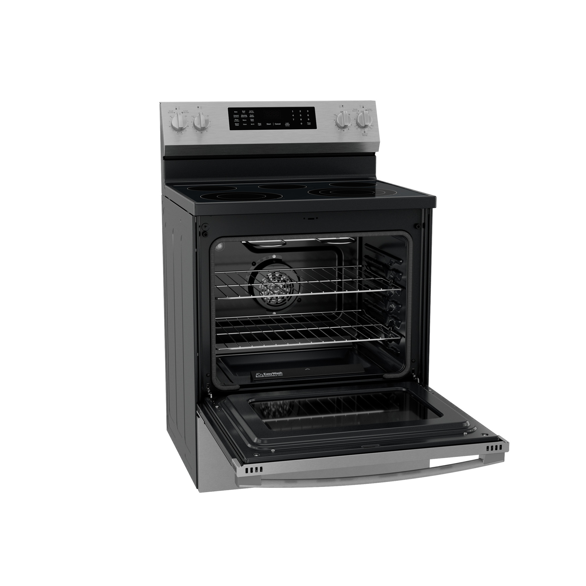 30” Smart Free-Standing Electric Convection Range with No Preheat Air Fry and EasyWash Oven Tray view 76