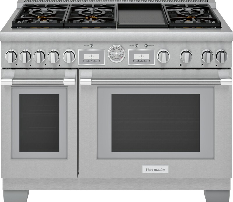 Thermador Gas Professional Range 48" Pro Grand Commercial Depth Stainless Steel PRG486WDG Picture 1