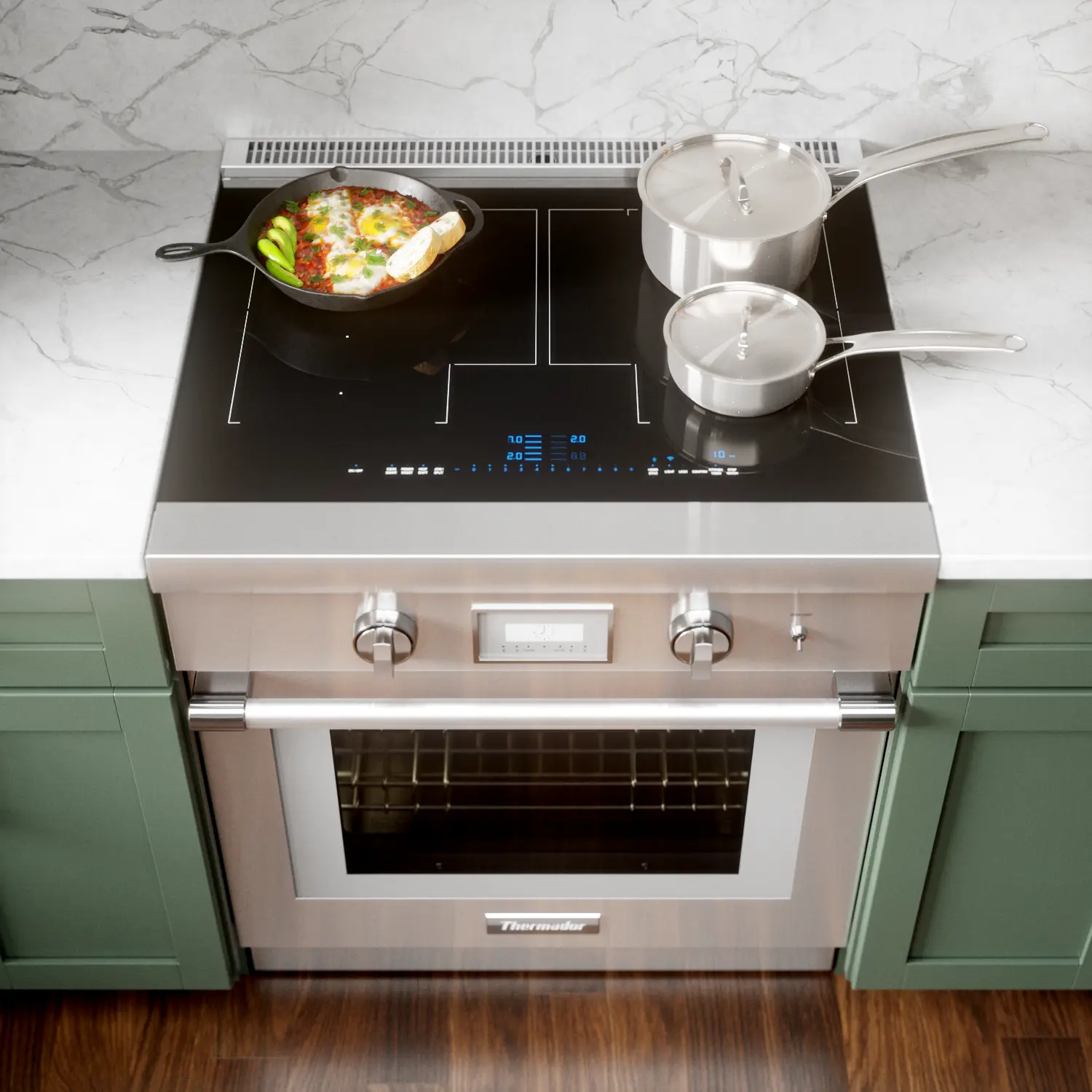 Liberty® Induction Professional Range 30'' Pro Harmony® Standard Depth PRI30LBHU