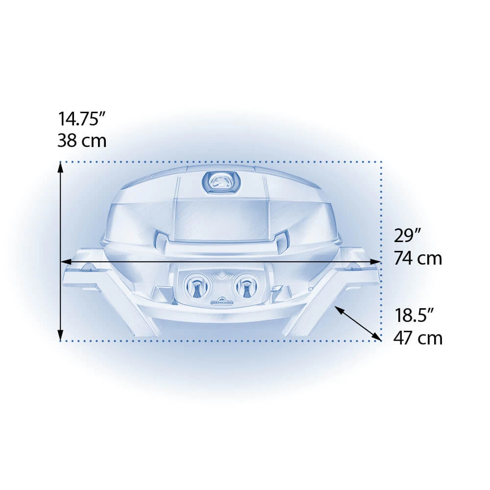 TravelQ™ PRO285 Portable Gas Grill PRO285BK