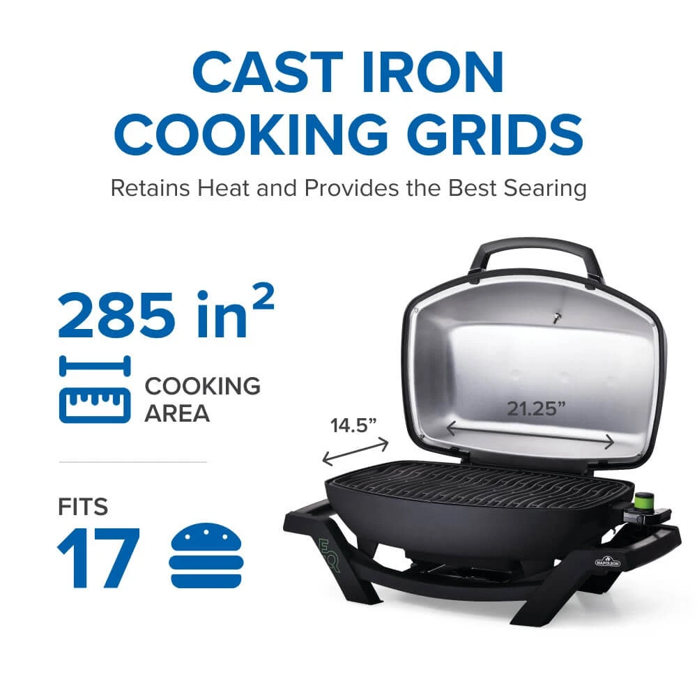 TravelQ™ PRO285E Portable Electric Grill PRO285EBK