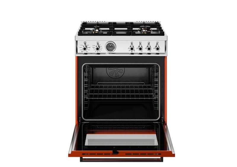 30 inch Dual Fuel Range, 4 Brass Burners, Electric Self-Clean Oven PRO304BFEPART