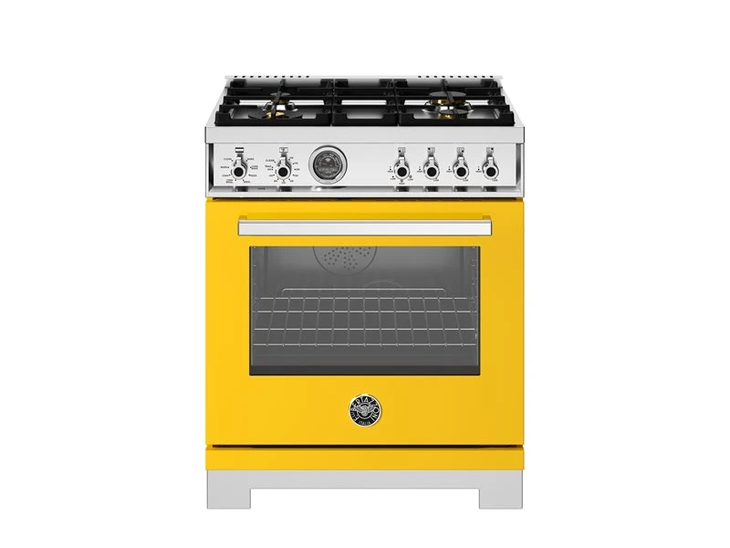 30 inch Dual Fuel Range, 4 Brass Burners, Electric Self-Clean Oven PRO304BFEPGIT