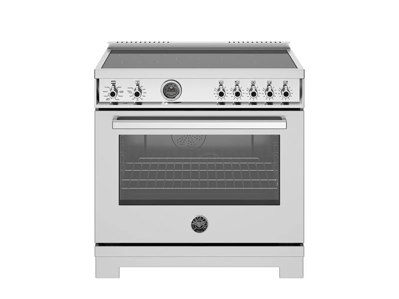 36 inch Induction Range, 5 Heating Zones and Cast Iron Griddle, Electric Self-Clean Oven PRO365ICFEPXT