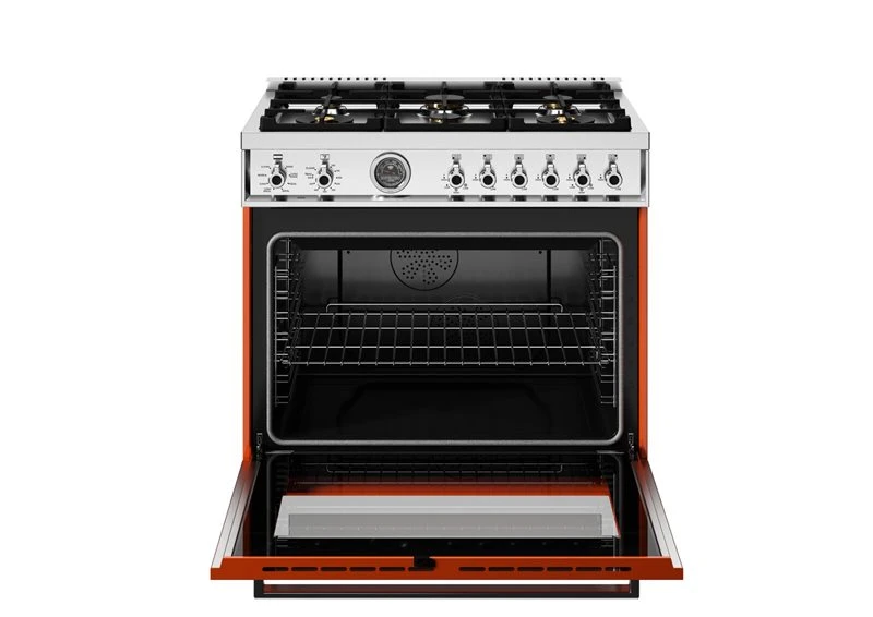 36 inch Dual Fuel Range, 6 Brass Burners and Cast Iron Griddle, Electric Self-Clean Oven PRO366BCFEPART