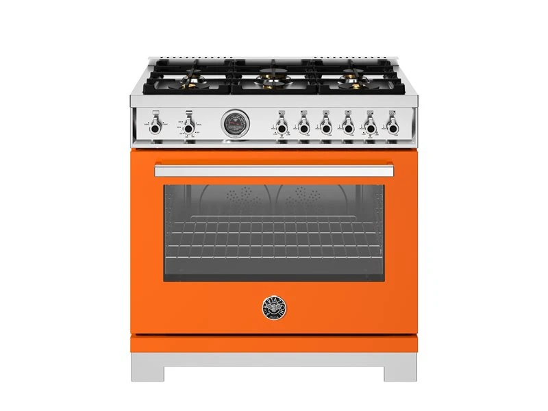 36 inch All Gas Range, 6 Brass Burners and Cast Iron Griddle PRO366BCFGMART