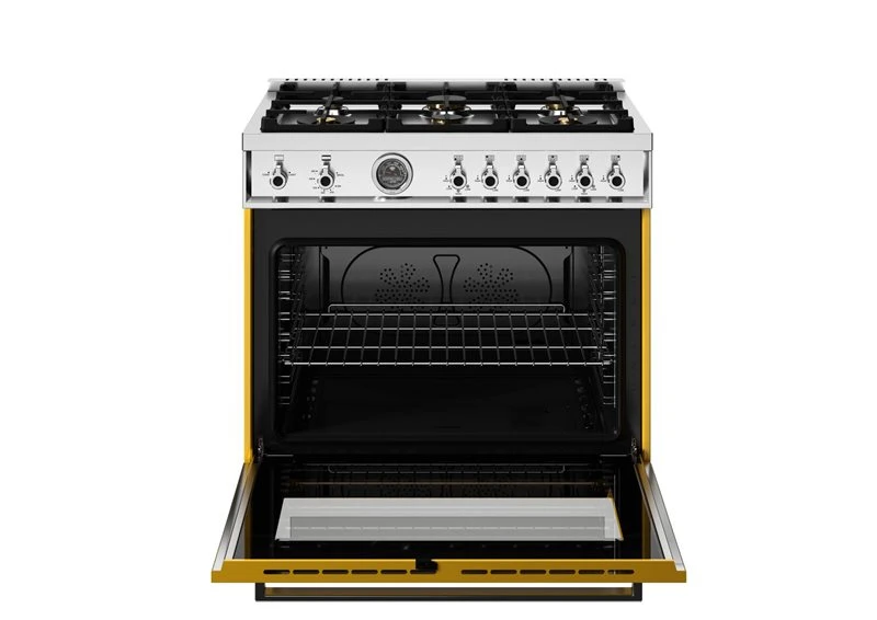 36 inch All Gas Range, 6 Brass Burners and Cast Iron Griddle PRO366BCFGMGIT