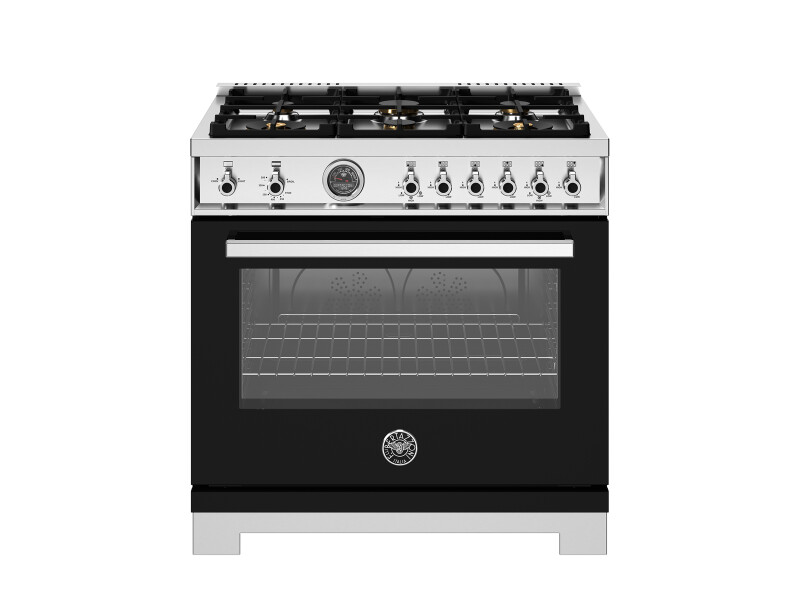 36 inch All Gas Range, 6 Brass Burners and Cast Iron Griddle PRO366BCFGMXT