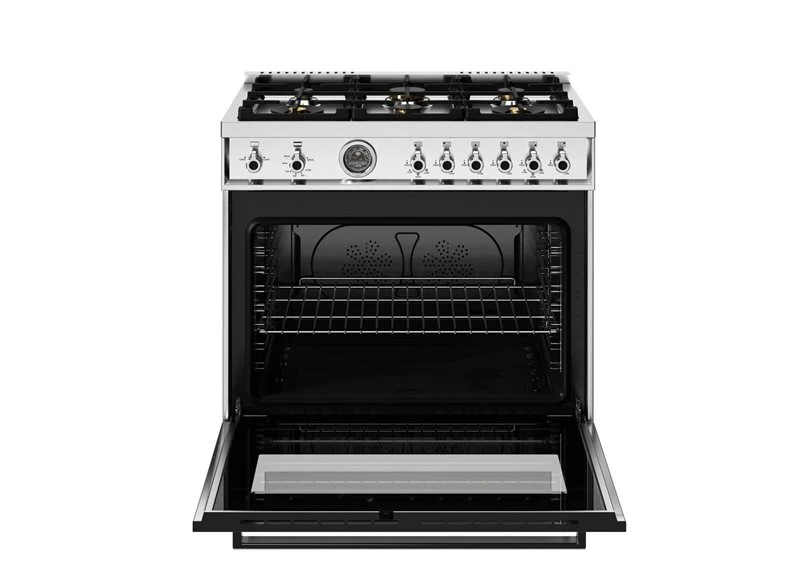 36 inch All Gas Range, 6 Brass Burners and Cast Iron Griddle PRO366BCFGMXT