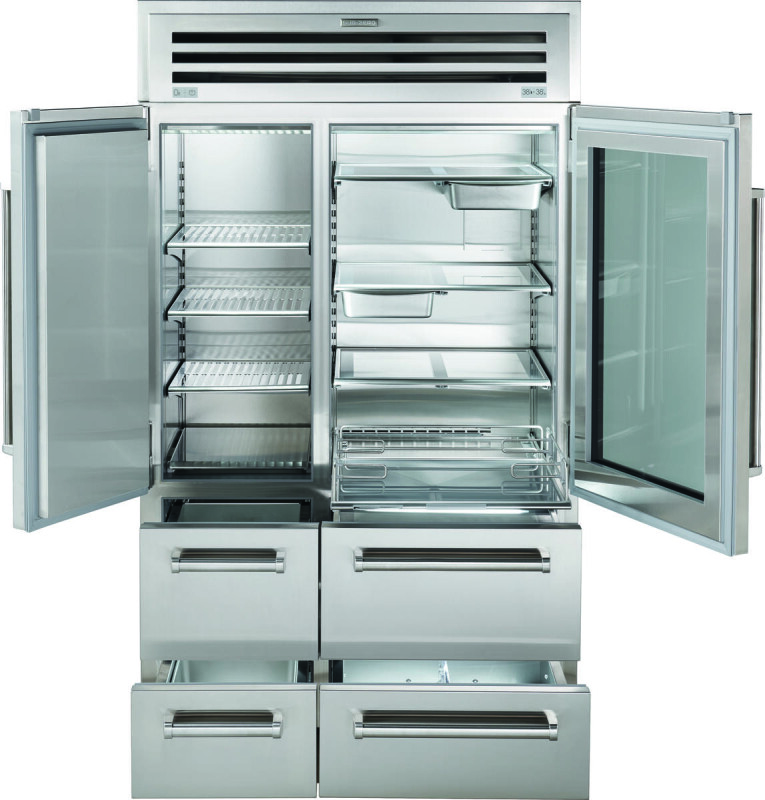 Sub-Zero 48" PRO Refrigerator/Freezer with Glass Door Stainless PRO4850G Picture 1