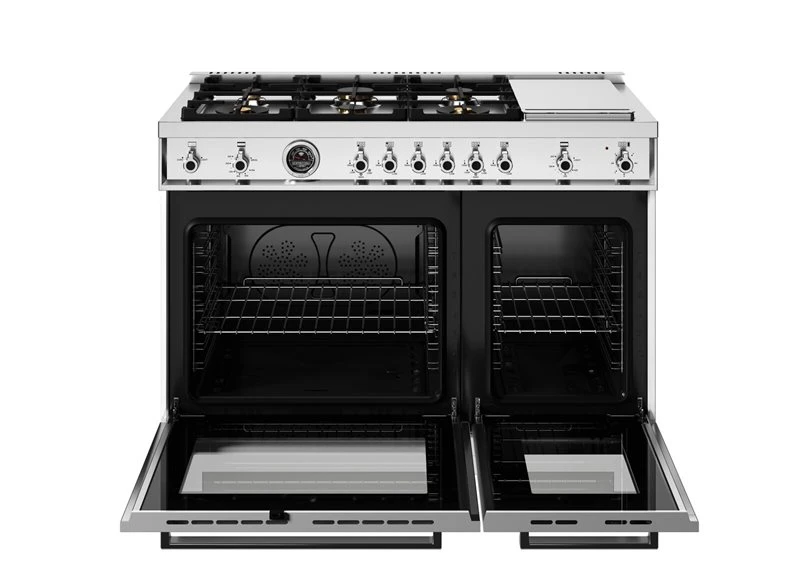 48 inch All-Gas Range 6 Brass Burners and Griddle PRO486BTFGMBIT