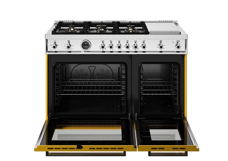 48 inch All-Gas Range 6 Brass Burners and Griddle PRO486BTFGMGIT