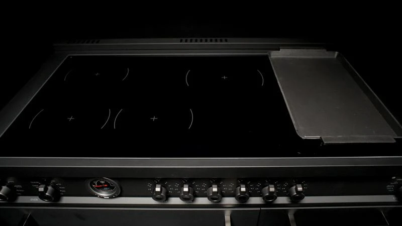 48 inch Induction Range, 6 Heating Zones and Cast Iron Griddle, Electric Self-Clean Oven PRO486IGFEPCAT