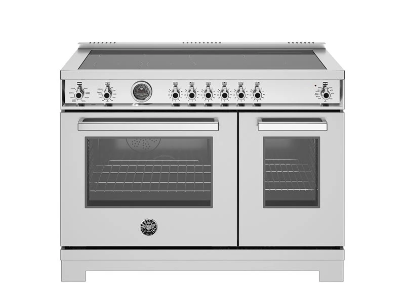 48 inch Induction Range, 6 Heating Zones and Cast Iron Griddle, Electric Self-Clean Oven PRO486IGFEPXT