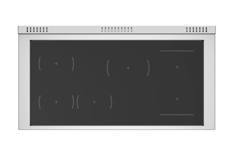 48 inch Induction Range, 6 Heating Zones and Cast Iron Griddle, Electric Self-Clean Oven PRO486IGFEPXT