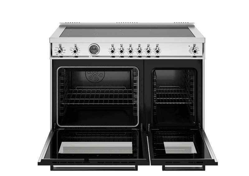 48 inch Induction Range, 6 Heating Zones and Cast Iron Griddle, Electric Self-Clean Oven PRO486IGFEPXT