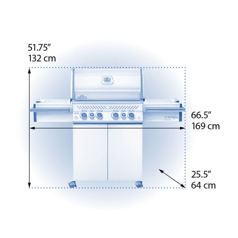 Legacy Prestige® PRO 500 RSIB with Infrared Side and Rear Burners PRO500RSIBNSS3
