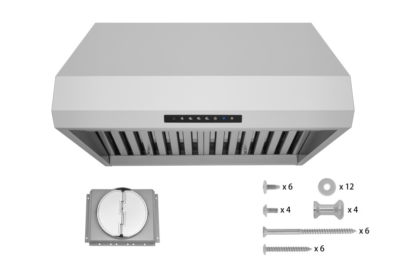 36" Dual Mount Range Hood - Ducted - HauSmart™ Technology PRO500SS36